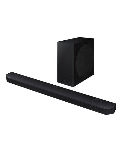 Barra de sonido Samsung 2024 HW-Q800D, 5.1.2, Dolby Atmos y DTS:X, 360W, Subwoofer inalámbrico, Wi-Fi, Compatible con Asistentes de voz (Reacondicionado Grado C) - Negro Negro-1