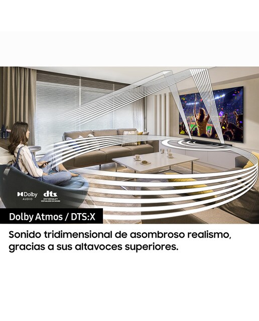 Barra de sonido Samsung 2023 HW-Q600C con Dolby Atmos y DTS: X, Q-Symphony, 3.1.2 ch, 360W, Subwoofer inalámbrico (Reacondicionado Grado D) - Negro Negro-2