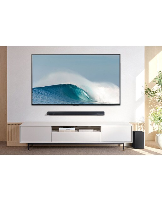 Barra de sonido Samsung 2023 HW-Q600C con Dolby Atmos y DTS: X, Q-Symphony, 3.1.2 ch, 360W, Subwoofer inalámbrico (Reacondicionado Grado D) - Negro Negro-7