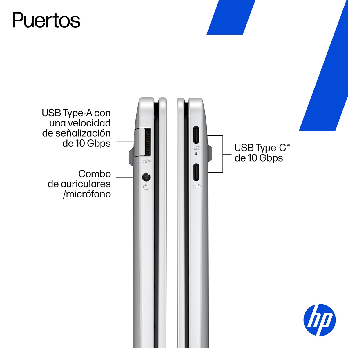 Portátil HP OmniBook 5 14-he0003ns Copilot+PC, QC Snapdragon X Plus X1P-42-100, 32GB, 1TB SSD, 14" OLED, W11 (Reacondicionado A estrenar) - Plata Plata-5