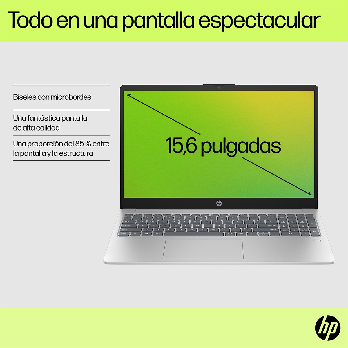 Portátil HP 15-fd0256ns, Intel N100, 4GB, 128GB UFS, 15,6", W11 S (Reacondicionado A estrenar) - Plata Plata-6
