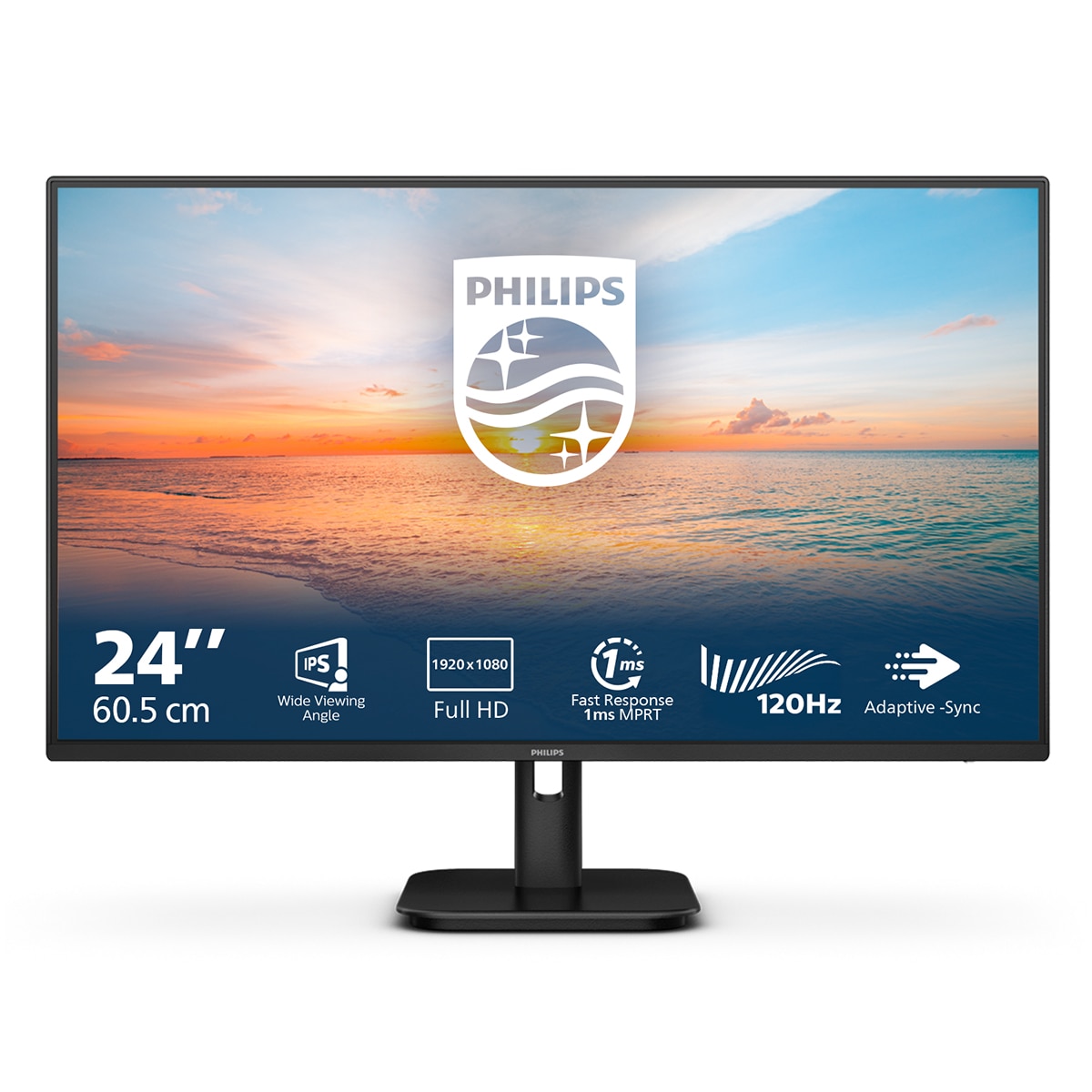 Monitor PC 60,5 cm (24") Philips 24E1N1100A/00, 120 Hz, Full HD (Reacondicionado A estrenar) - Negro Negro-1
