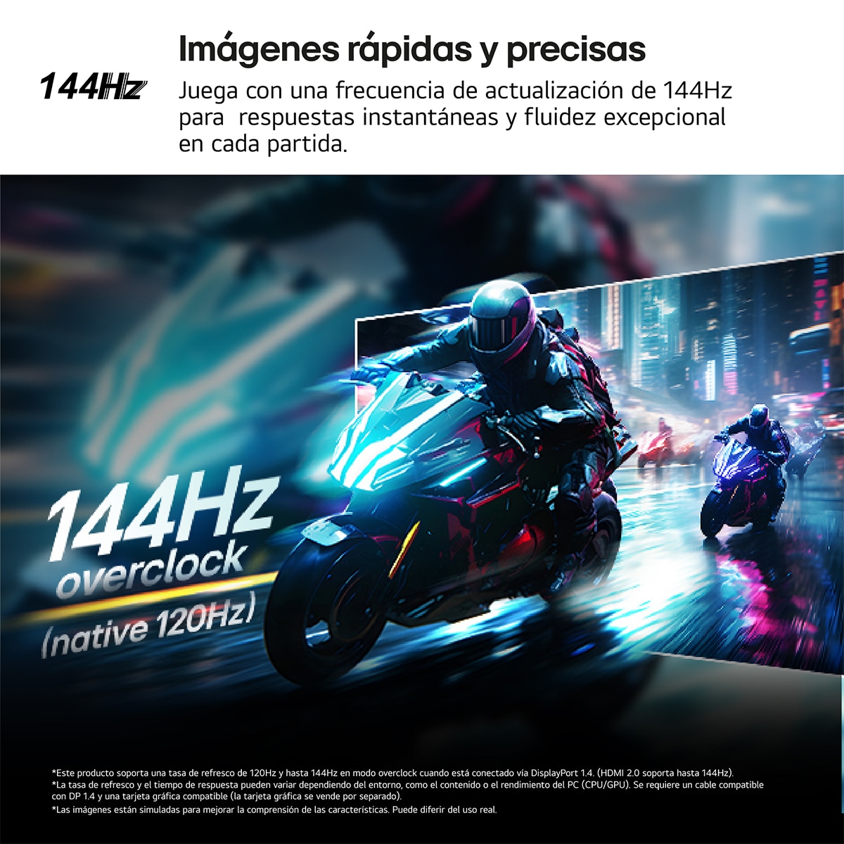 Monitor PC Gaming 60,4 cm (23,8") LG UltraGear 24G411A-B, 144 Hz, Full HD, AMD FreeSync (Reacondicionado A estrenar) - Gris Gris-4