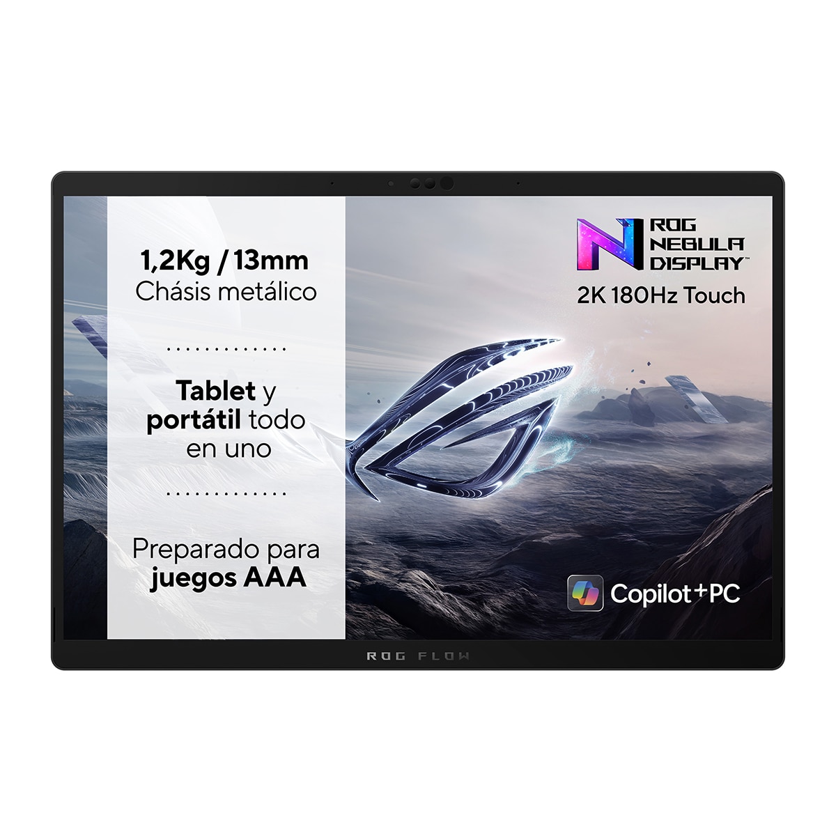 Convertible 2 en 1 Gaming ASUS ROG Flow Z13 GZ302EA-RU008W, Ryzen Max+ 395, 32GB, 1TB SSD, 13,4", W11 (Reacondicionado A estrenar) - Plata Plata-3