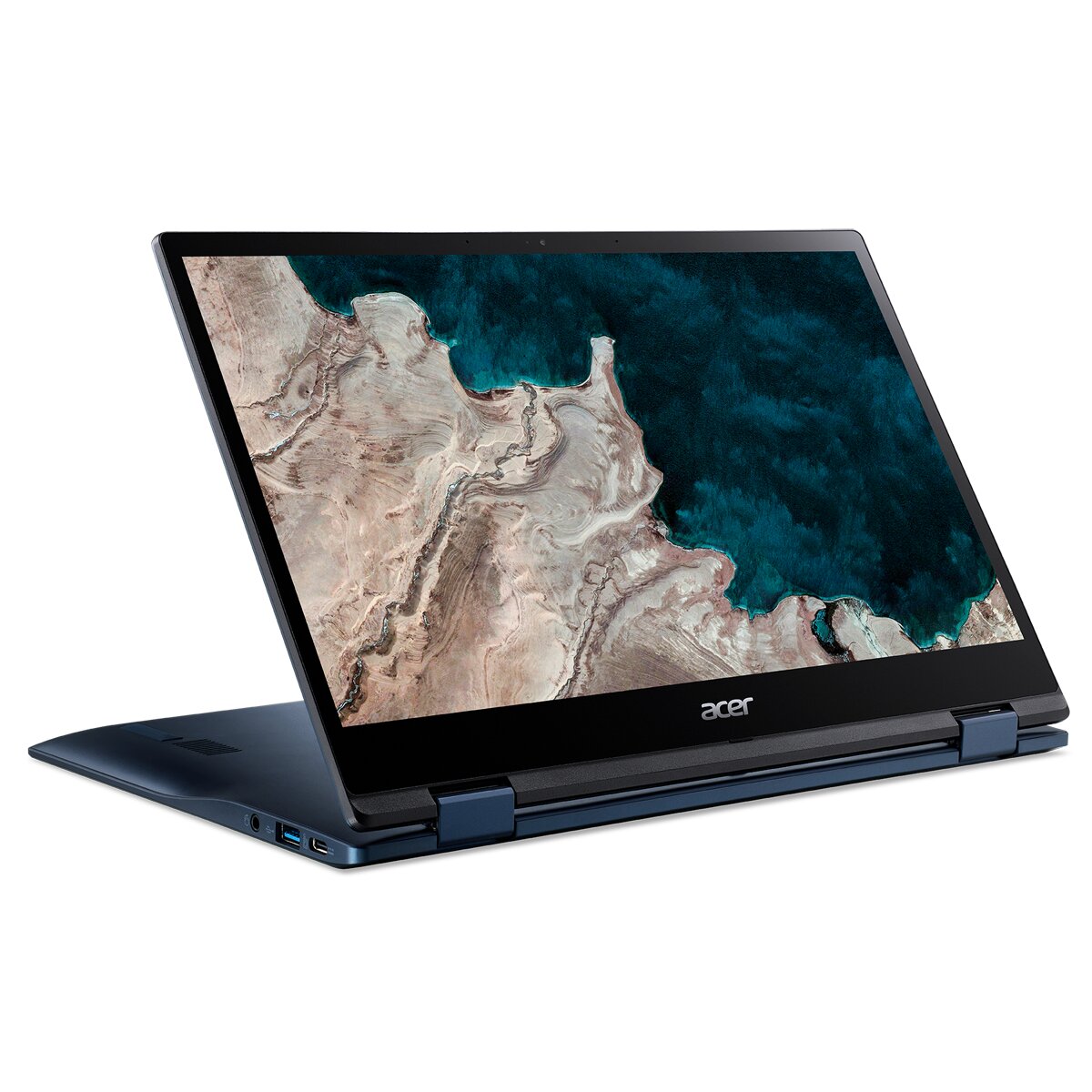 Imagen 4 de Chromebook convertible 2 en 1 Acer Spin CP513-1H, Qualcomm Snapdragon, 8GB, 64GB eMMC, 13,3", ChromeOS (Reacondicionado Grado C) - Azul Azul