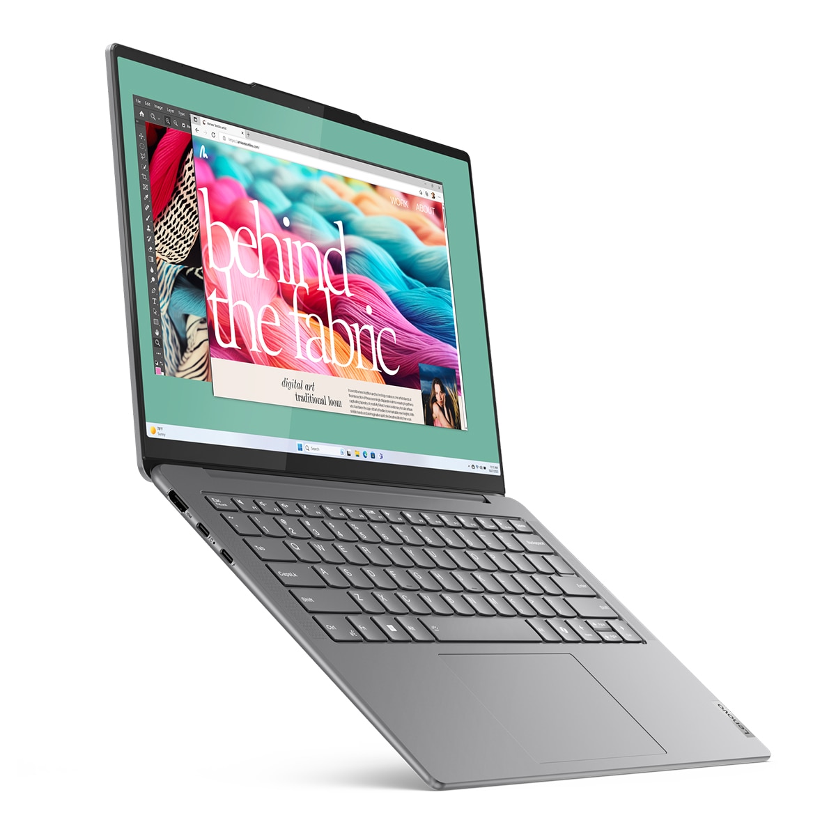 Imagen 2 de Portátil Lenovo Yoga Slim 7i Aura Edition 15ILL9 Copilot+ PC, Intel Core Ultra 7 258V, 32GB, 1TB SSD, 15,3", W11 (Reacondicionado A estrenar) - Gris Lunar Gris Lunar