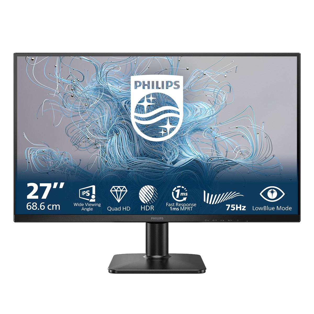 Imagen 1 de Monitor PC 68,6 cm (27") Philips 27E2N1500L/00, 75 Hz, QHD IPS (Reacondicionado Grado A) - Negro Negro