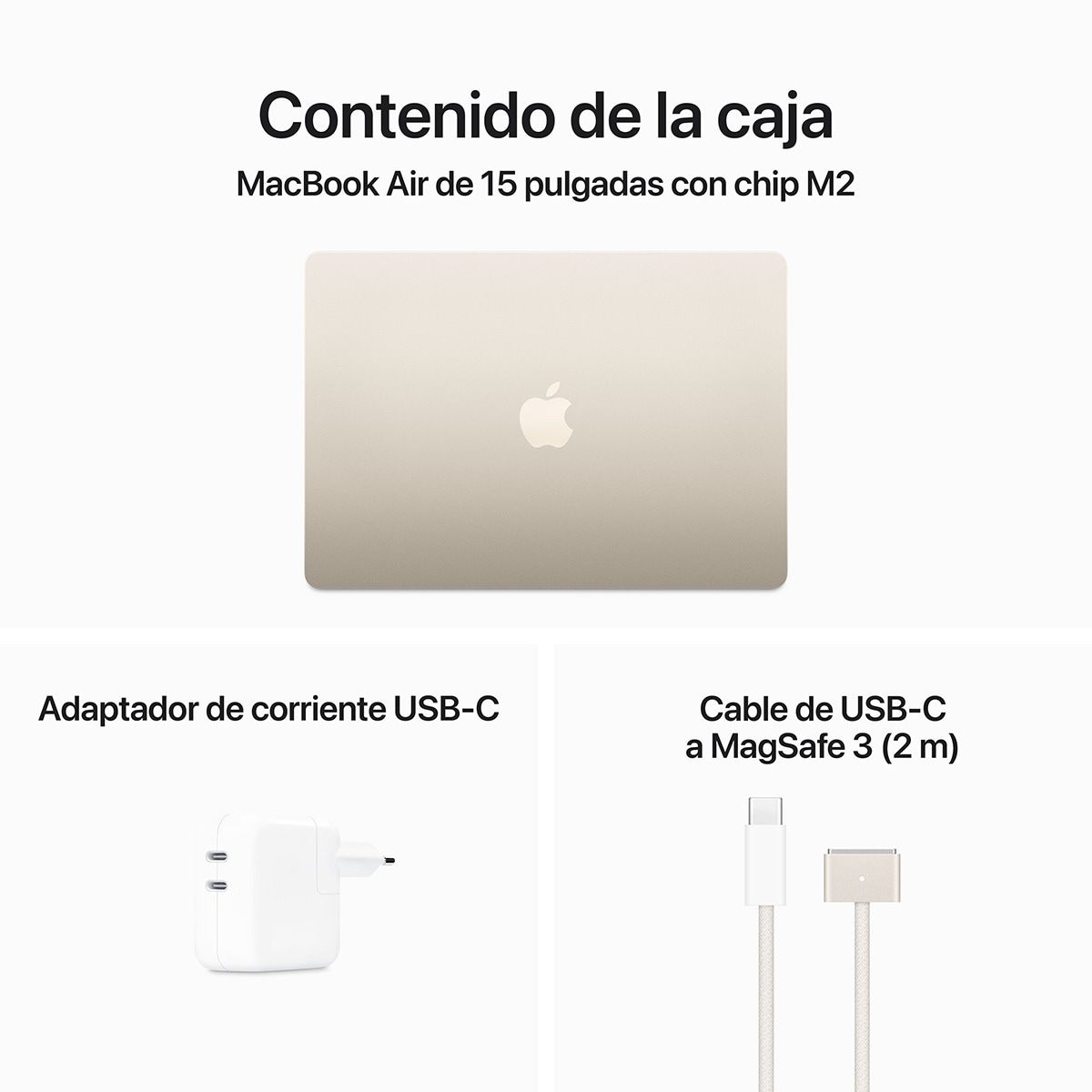 Apple MacBook Air 15 (2023), M2, 8GB, 256GB SSD, 15,3", MacOS (Reacondicionado Grado C) Blanco estrella-12