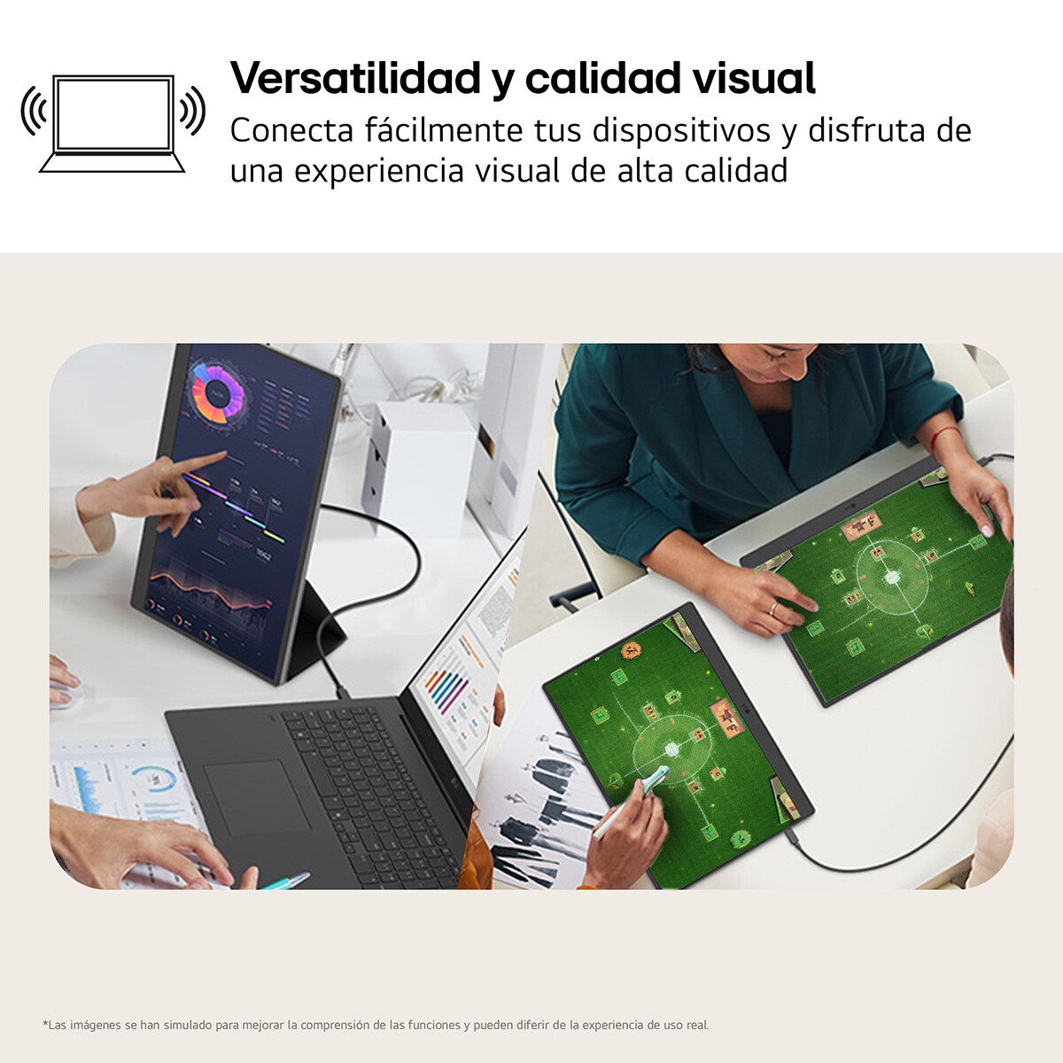 Monitor PC portátil 43cm (17") LG gram +view 17MT70, 60 Hz, WQXGA (Reacondicionado A estrenar) Negro-8