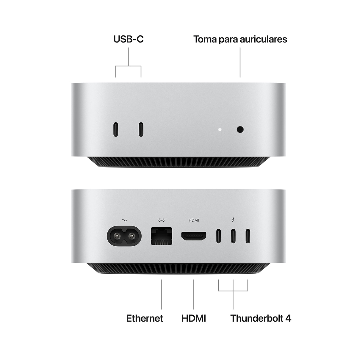 Apple Mac mini (2024) M4, 16GB, 512GB SSD, GPU 10 Núcleos, macOS