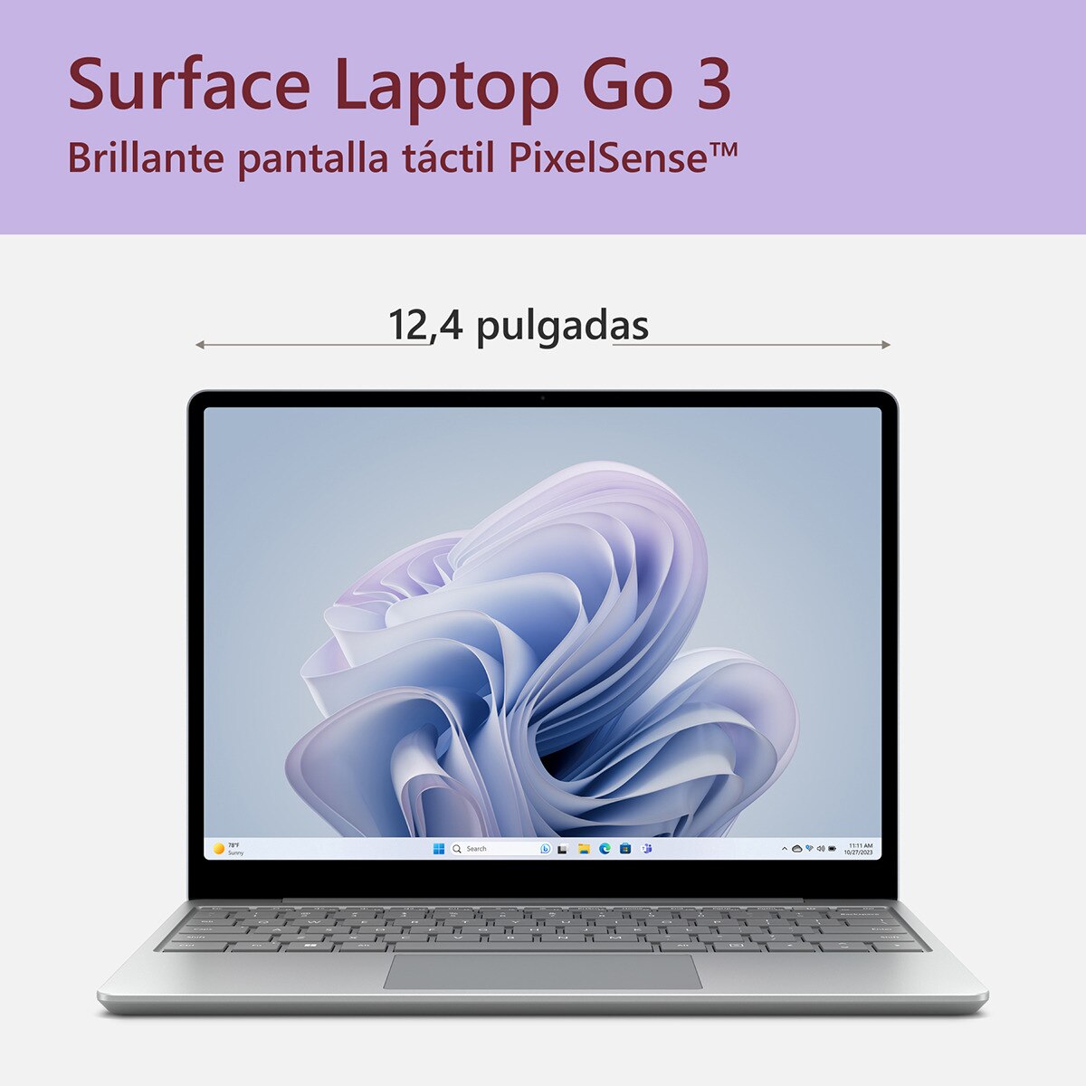 Microsoft Surface Laptop Go 3, i5-1235U, 8GB, 256GB SSD, 12,4