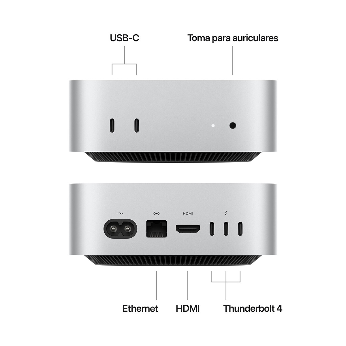 Apple Mac mini (2024) M4, 24GB, 512GB SSD, GPU 10 Núcleos, macOS
