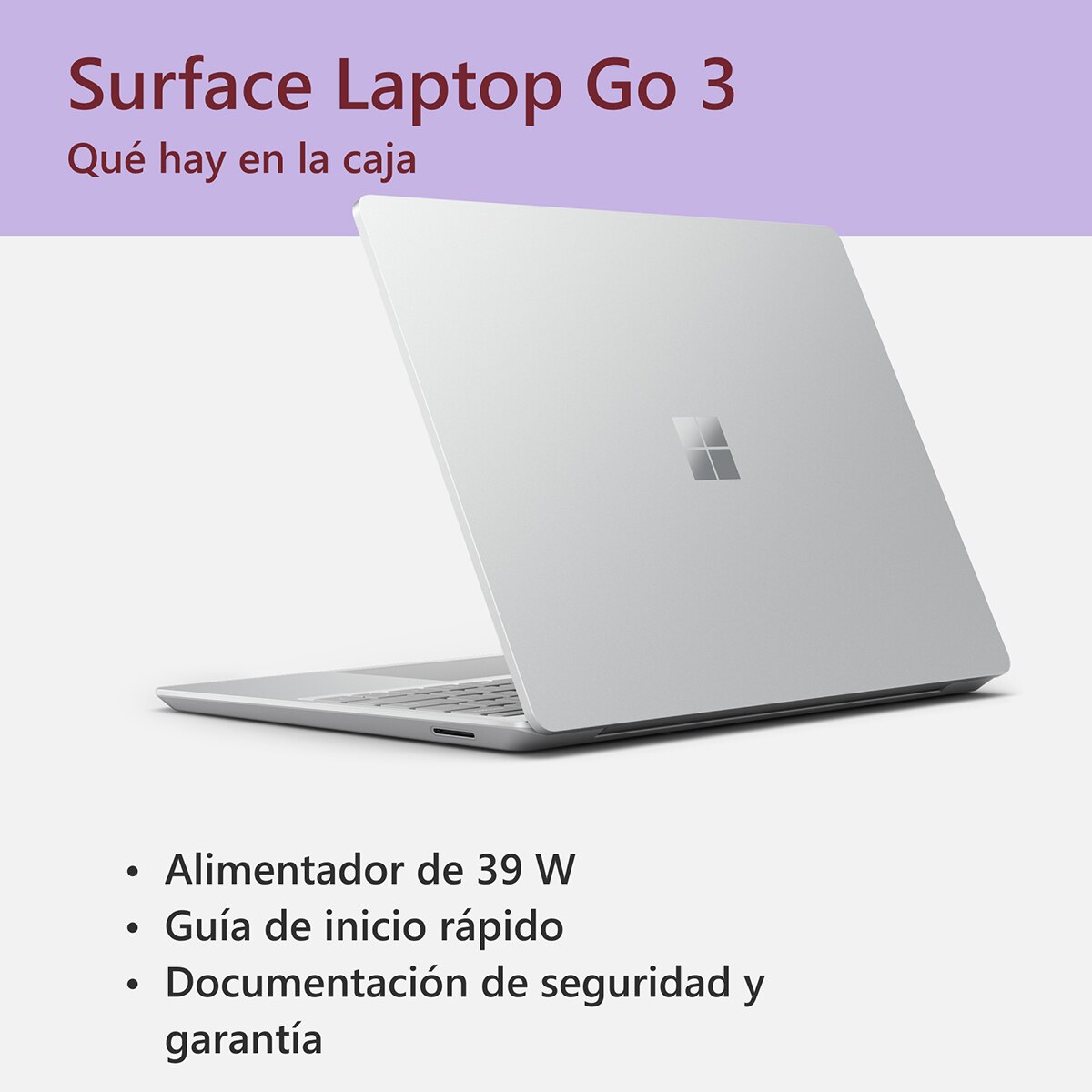 Microsoft Surface Laptop Go 3, i5-1235U, 8GB, 256GB SSD, 12,4