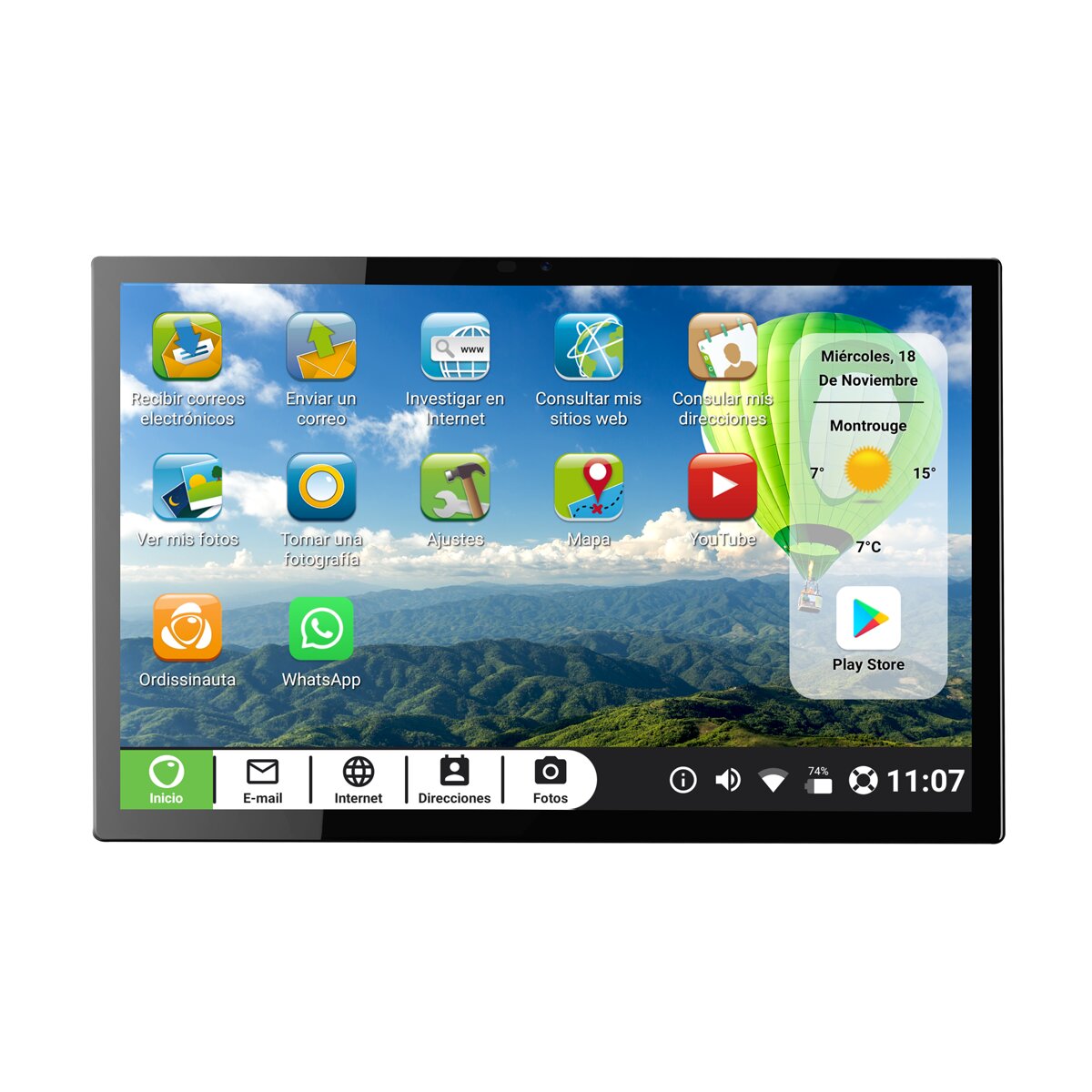 Ordissimo - Tablet 10,1" Ordissimo Celia Android 10 (Reacondicionado A estrenar).