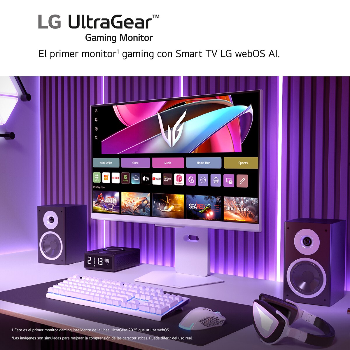 Monitor PC Gaming 80cm (32") LG UltraGear 32G810SA-W, 144Hz, UHD 4K (Reacondicionado Grado B) - Blanco Blanco-15