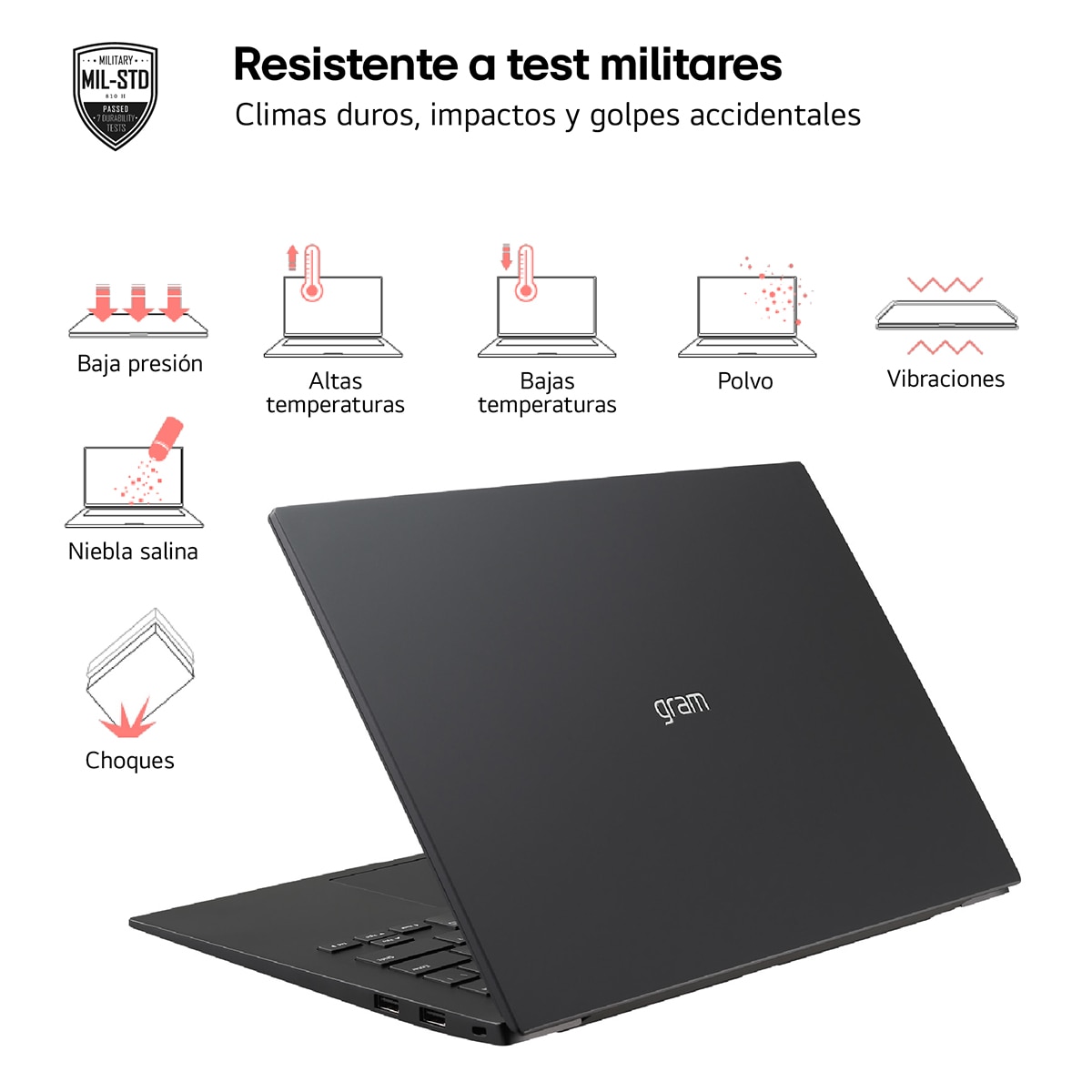 Portátil LG gram 14Z90S-G.AD78B, Intel Core Ultra 7 155H, 32GB, 1TB SSD, 14", W11 (Reacondicionado Grado C) - Negro Negro-7
