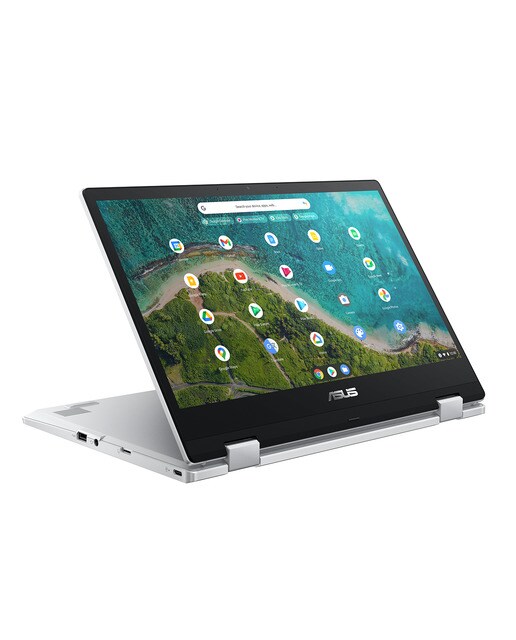 Chromebook convertible 2 en 1 ASUS Flip CM1400FXA-EC0021, AMD 3000, 4GB, 64GB eMMC, 14", ChromeOS (Reacondicionado Grado A) - Plata Plata-1