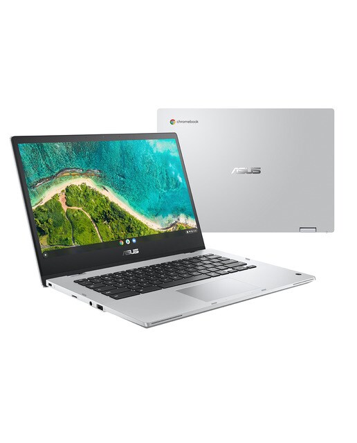 Chromebook convertible 2 en 1 ASUS Flip CM1400FXA-EC0021, AMD 3000, 4GB, 64GB eMMC, 14", ChromeOS (Reacondicionado Grado A) - Plata Plata-2