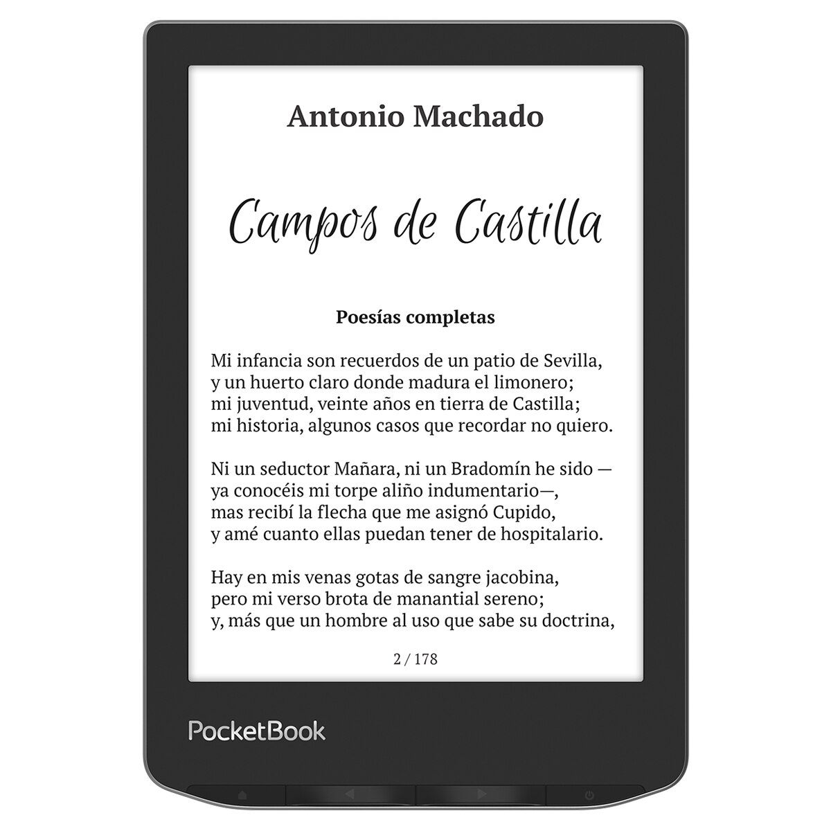 e-Reader Pocketbook Verse Mist Grey, 6" E-ink Carta (Reacondicionado A estrenar) - Gris niebla Gris niebla-3