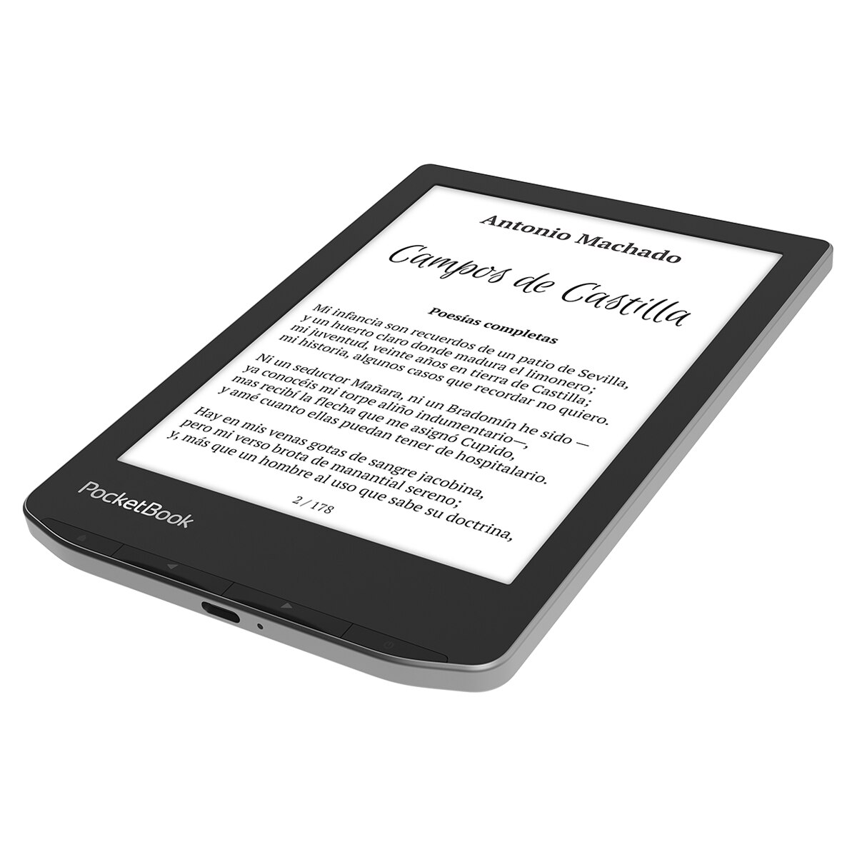 e-Reader Pocketbook Verse Mist Grey, 6" E-ink Carta (Reacondicionado A estrenar) - Gris niebla Gris niebla-5