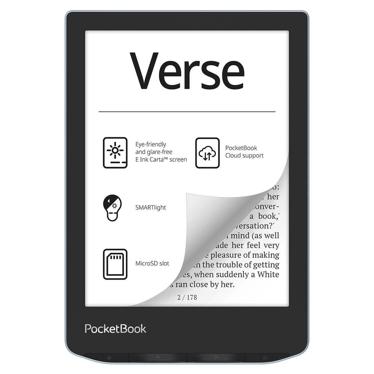 e-Reader Pocketbook Verse Bright Blue, 6" E-ink Carta (Reacondicionado Grado A) - Azul brillante Azul brillante-1