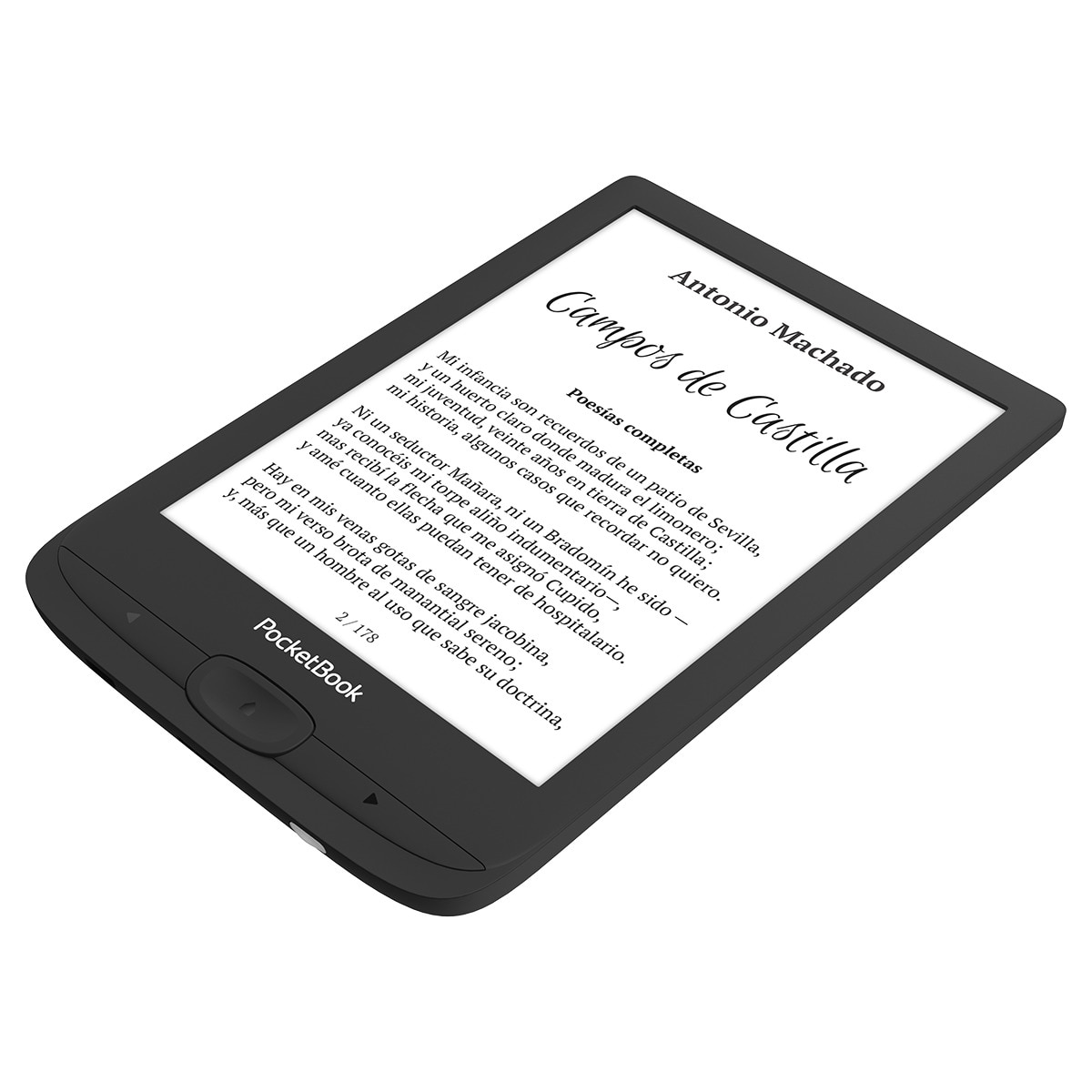 e-Reader PocketBook Basic Lux 4 - Ink Black, 6" E-ink Carta (Reacondicionado Grado A) Negro