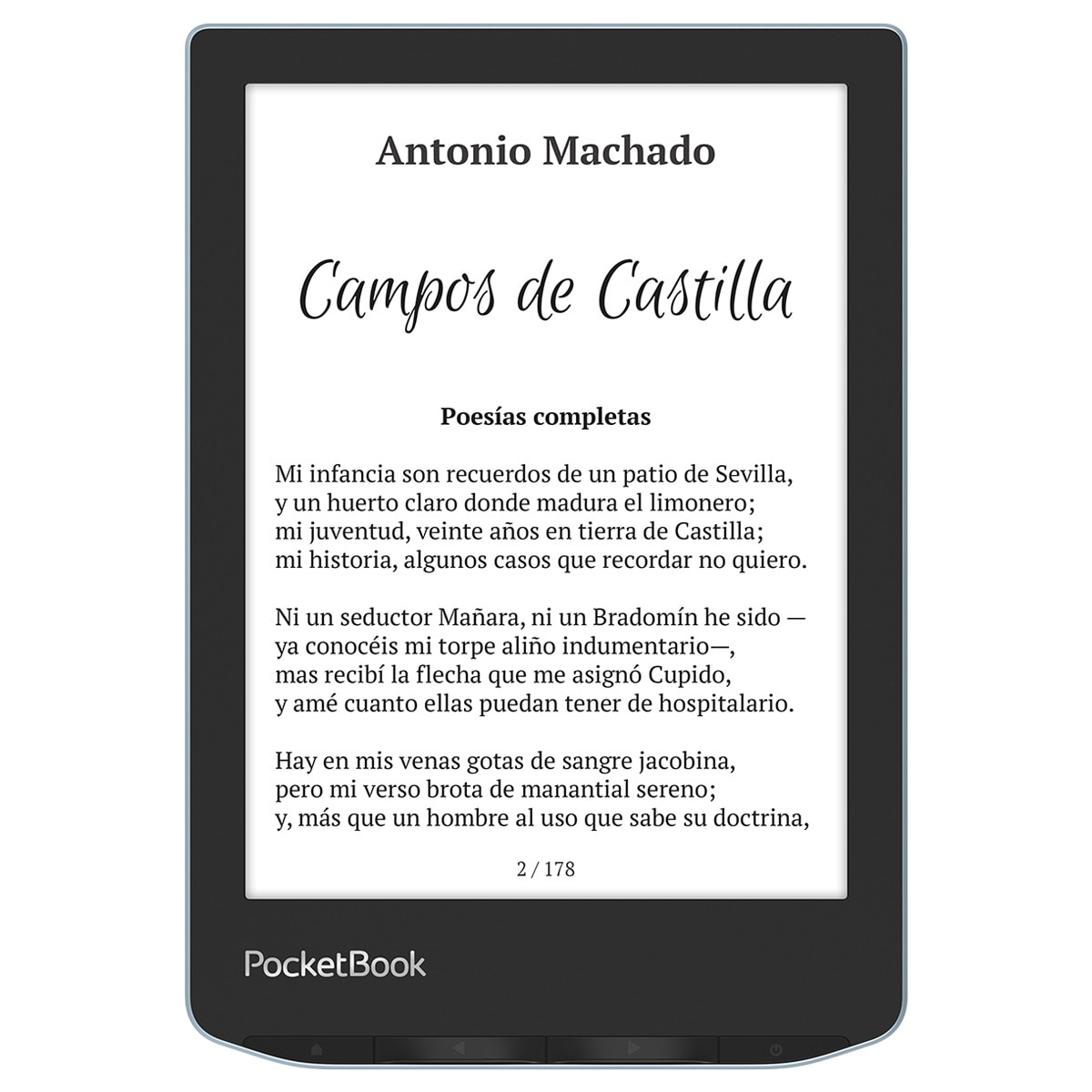e-Reader Pocketbook Verse Bright Blue, 6" E-ink Carta (Reacondicionado Grado A) Azul brillante-3