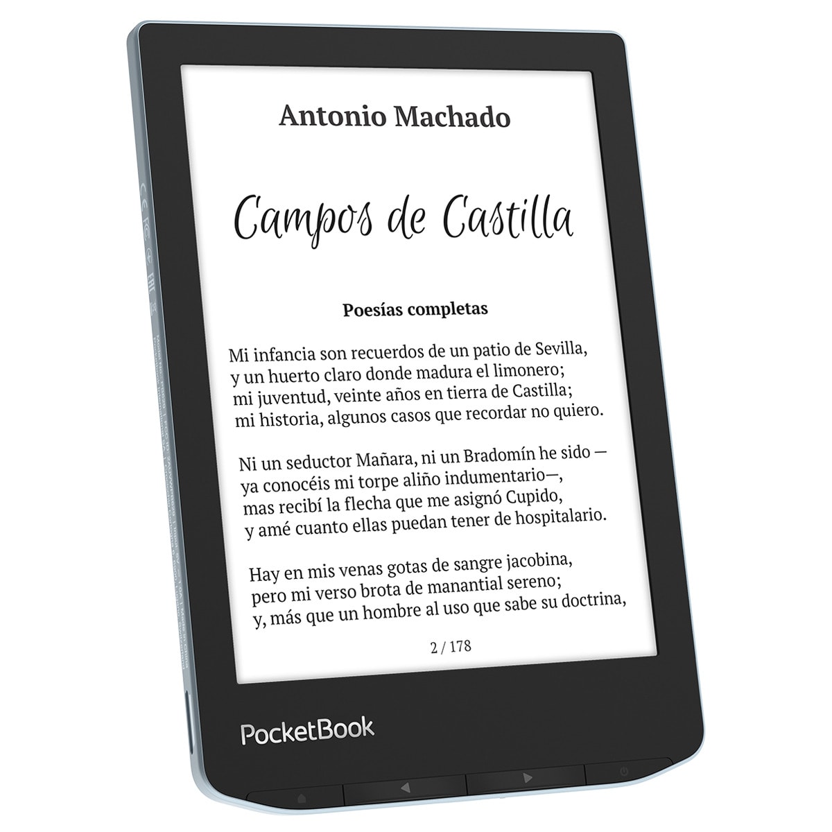 e-Reader Pocketbook Verse Bright Blue, 6" E-ink Carta (Reacondicionado Grado A) Azul brillante-4