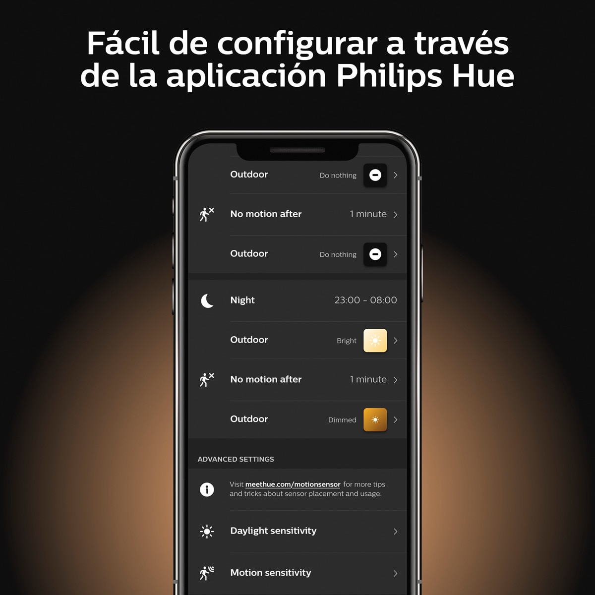 Sensor de exterior Philips Hue (Reacondicionado A estrenar) 3