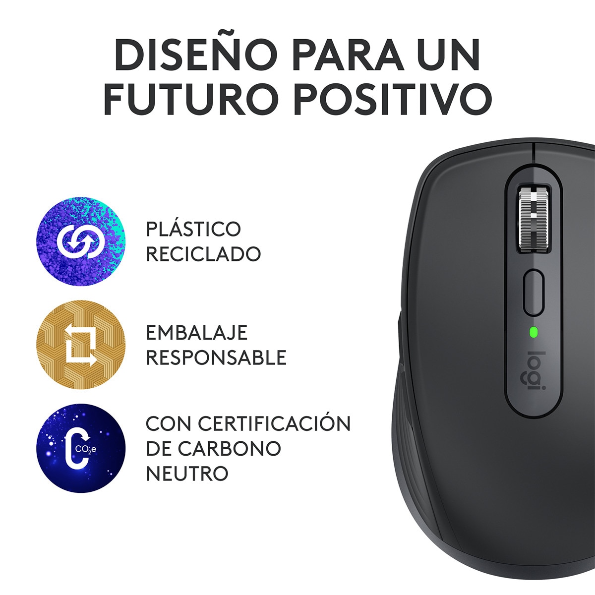 Ratón inalámbrico Logitech MX Anywhere 3S grafito (Reacondicionado