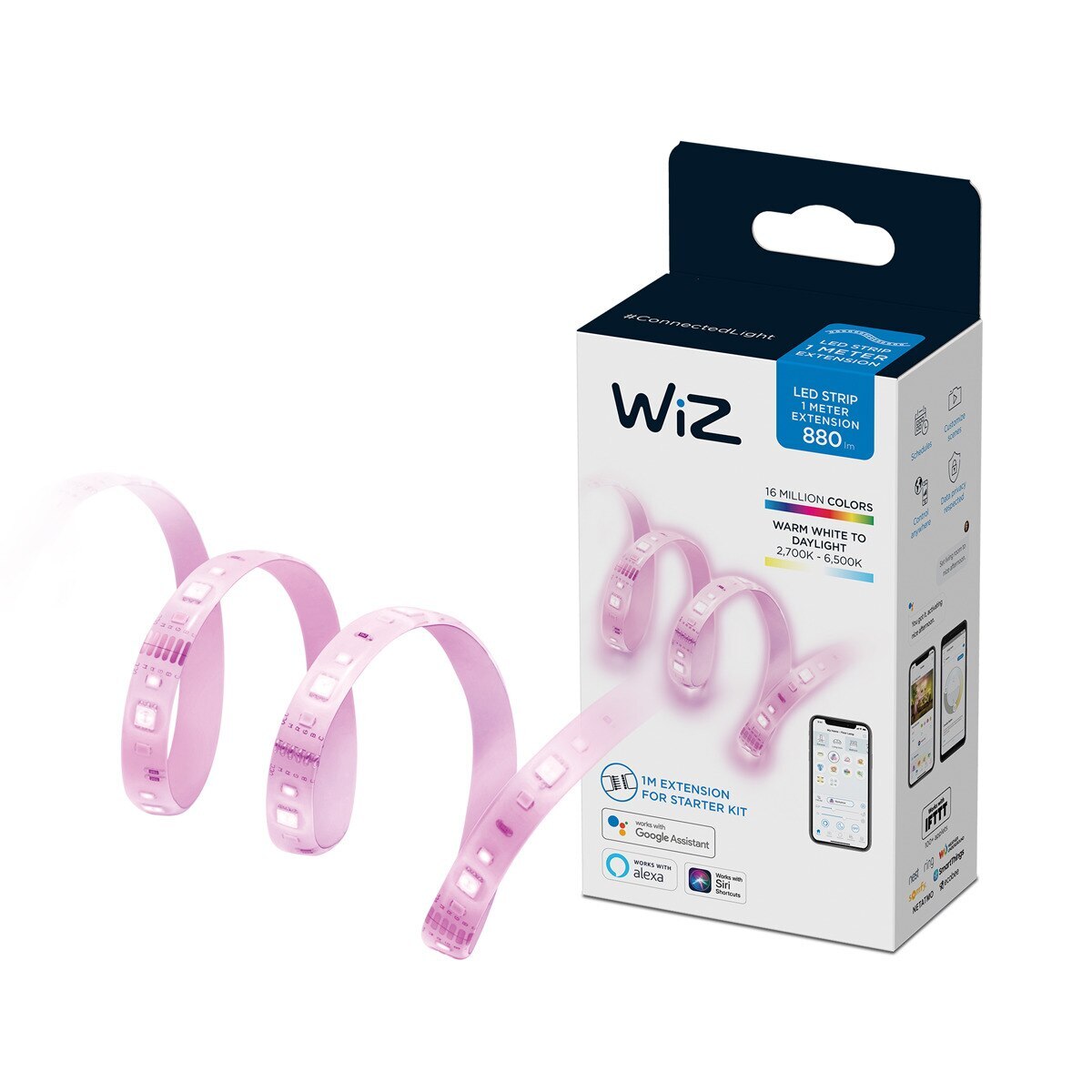 Imagen 0 de Extensión de tira LED Wiz 1 metro 800lm (Reacondicionado A estrenar) Blanco