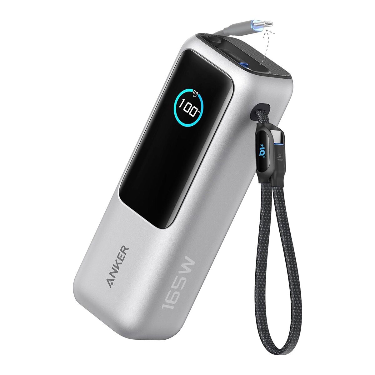Anker - Batería externa Anker Power Bank 25000 mA-h plata (Reacondicionado Grado C).