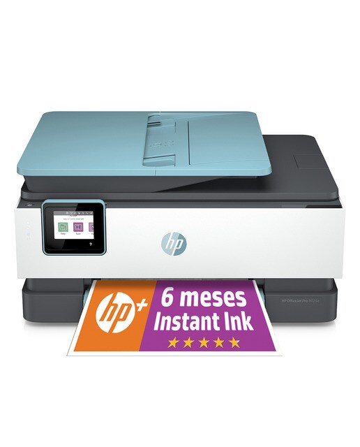 Imagen 0 de Impresora Multifunción HP OfficeJet Pro 8025e, WiFi, Ethernet, Fax, color, 6 meses Instant Ink con HP+, doble cara (Reacondicionado A estrenar) Blanco / Azul