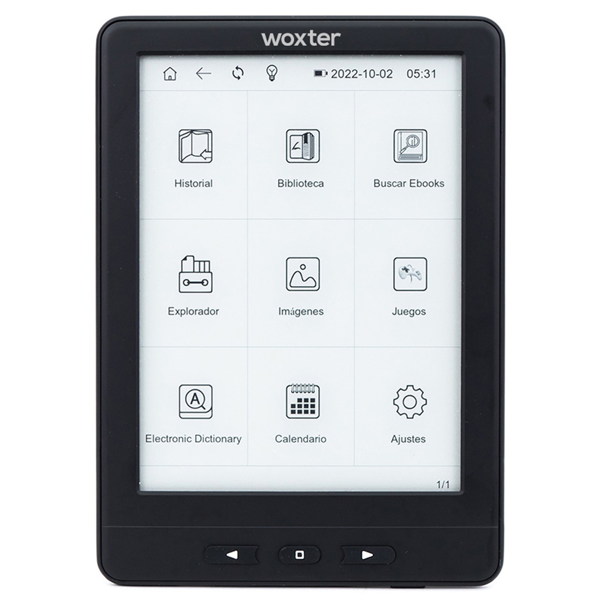 e-Reader Woxter Scriba 195 PaperLight TP, 6" táctil E-Ink Pearl (Reacondicionado Grado A) - Negro Negro-2