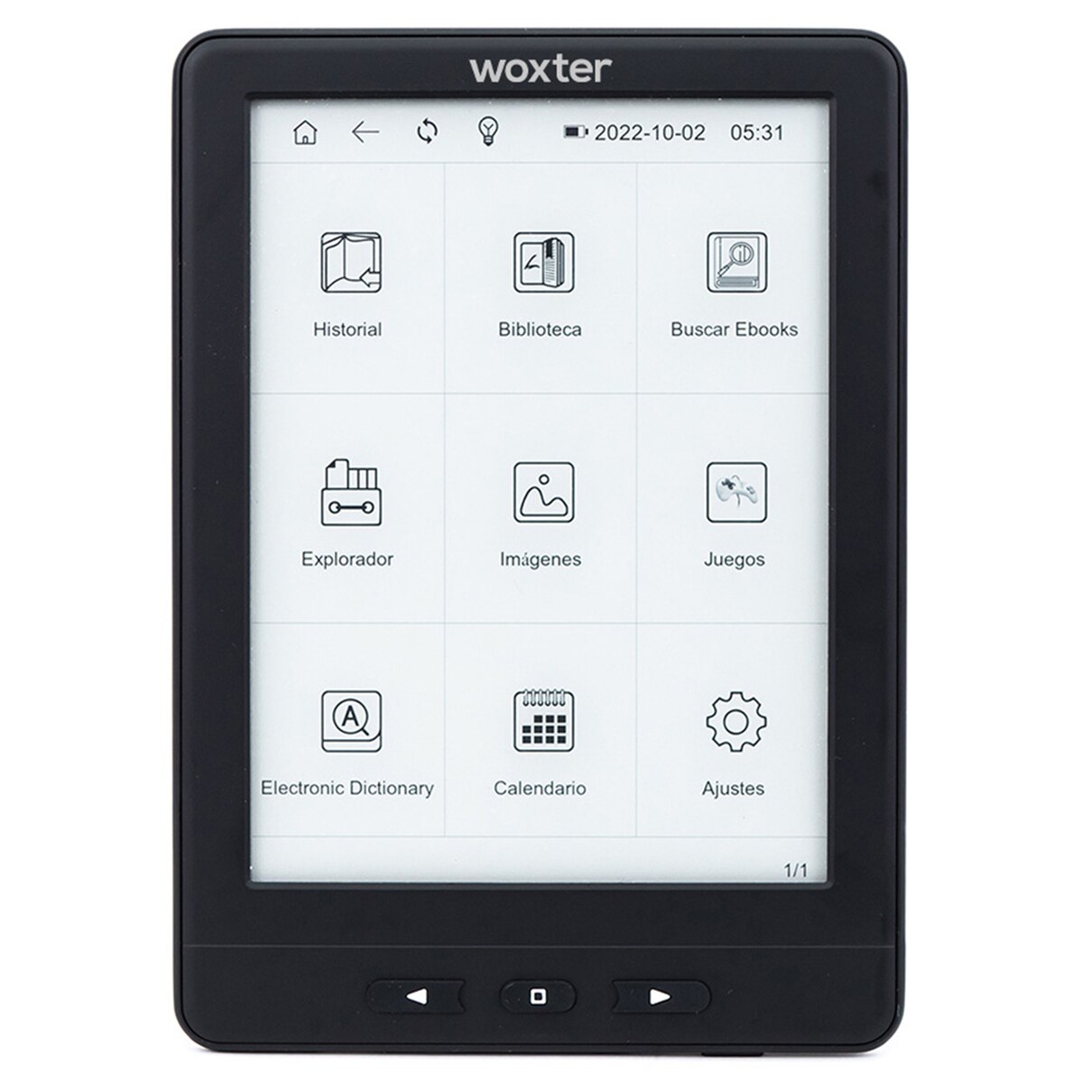 Imagen 2 de e-Reader Woxter Scriba 195 PaperLight TP, 6" táctil E-Ink Pearl (Reacondicionado Grado A) - Negro Negro