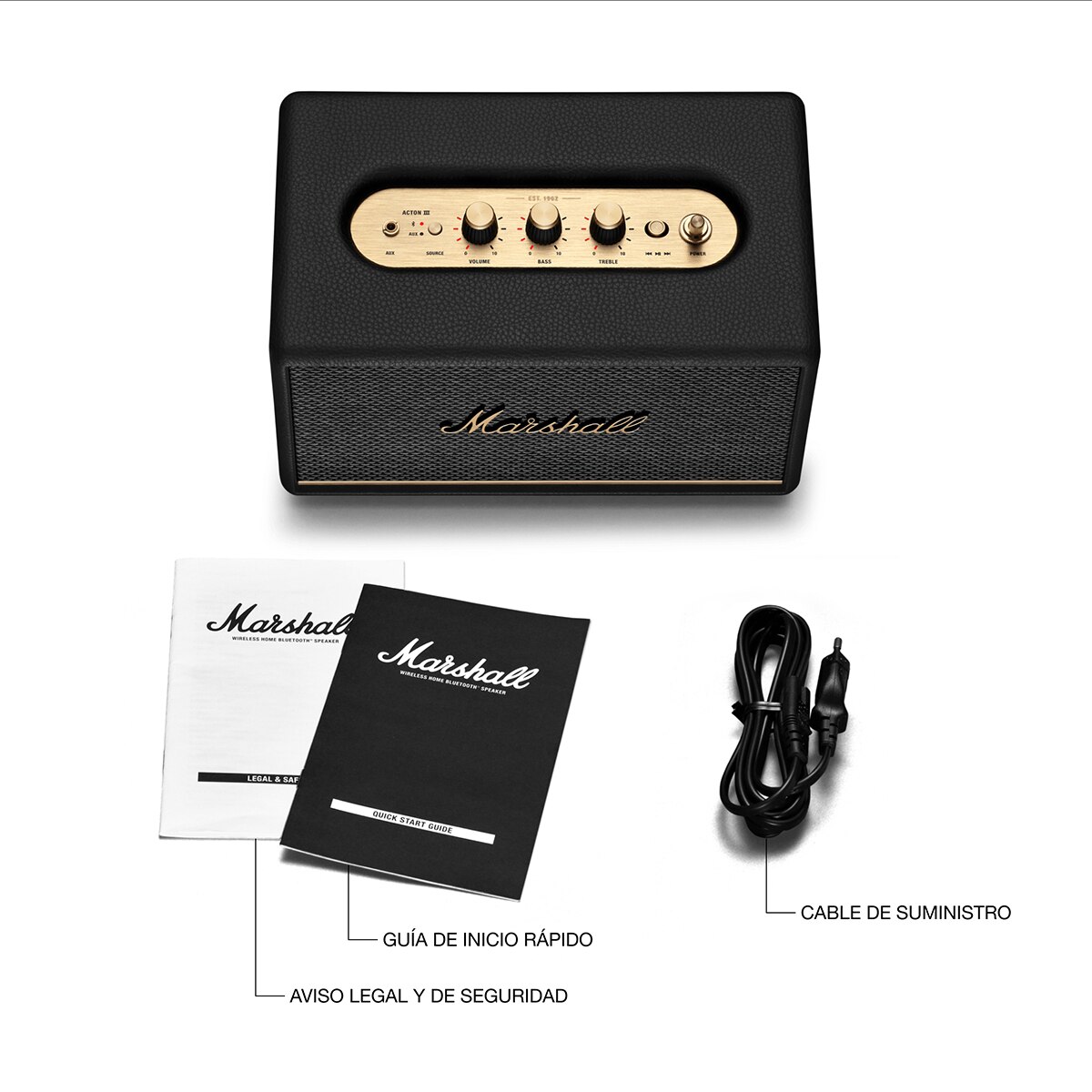 Altavoz Marshall Acton III Bluetooth (Reacondicionado Grado A
