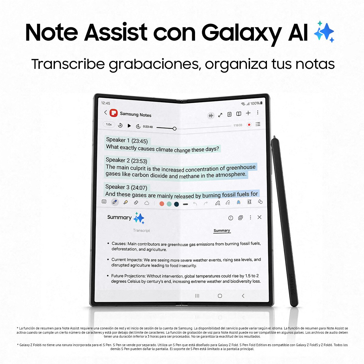 Samsung Galaxy Z Fold6, 256GB + 12 GB móvil libre (Reacondicionado Grado A) - Gris 256 GB + 12 GB RAM Gris-4