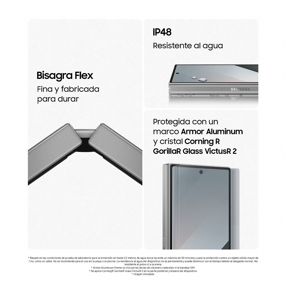 Samsung Galaxy Z Fold6, 256GB + 12 GB móvil libre (Reacondicionado Grado A) - Gris 256 GB + 12 GB RAM Gris-6