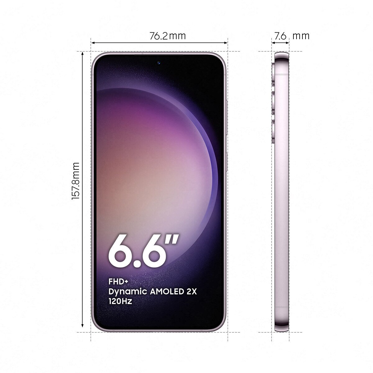 Samsung Galaxy S23 Plus 5G 8 GB + 256 GB móvil libre (Reacondicionado Grado A) - Mystic Lila 256 GB + 8 GB RAM Mystic Lila-2