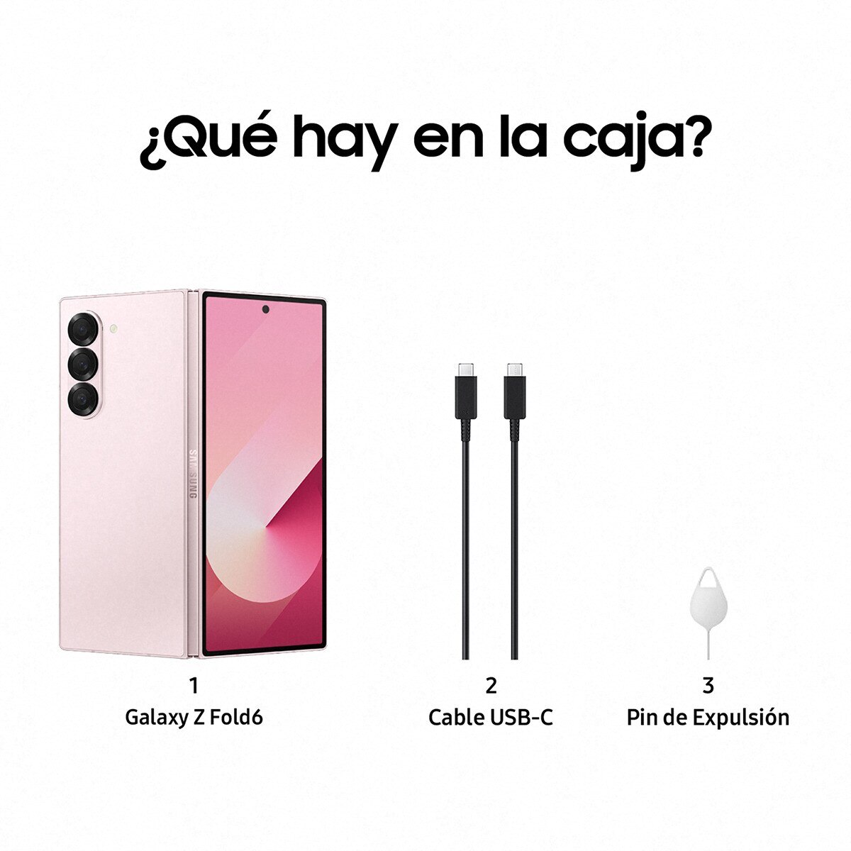 Samsung Galaxy Z Fold6, 512GB + 12 GB móvil libre (Reacondicionado Grado A) - Rosa 512 GB + 12 GB RAM Rosa-9