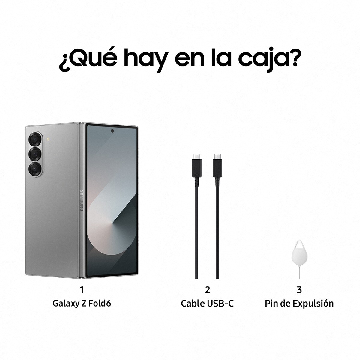 Samsung Galaxy Z Fold6, 256GB + 12 GB móvil libre (Reacondicionado Grado A) - Gris 256 GB + 12 GB RAM Gris-9