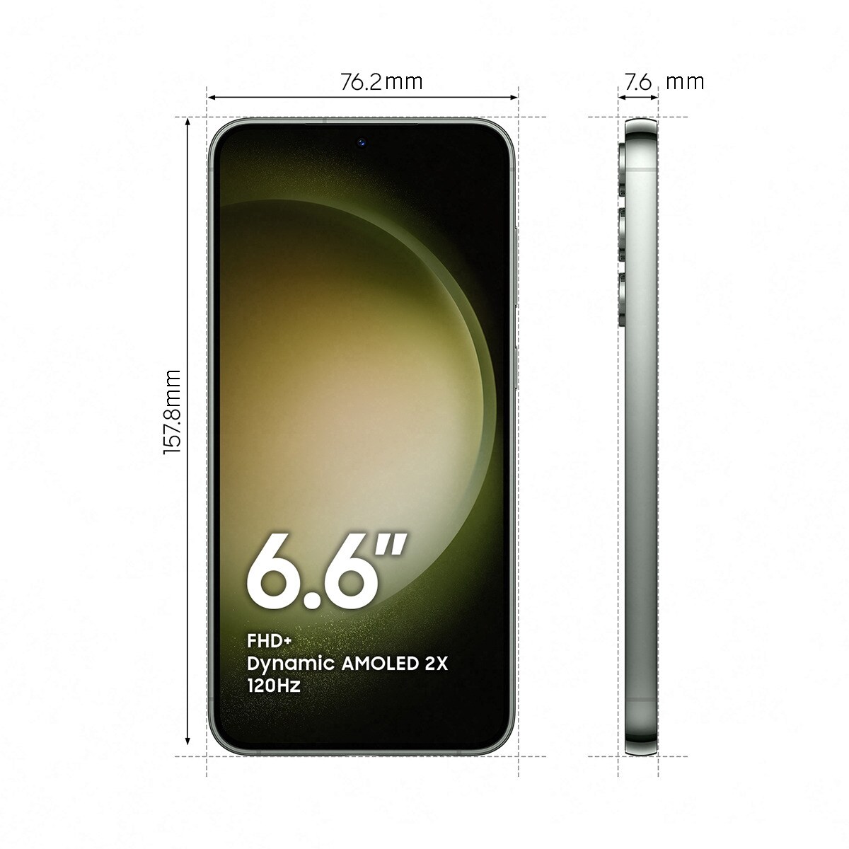 Samsung Galaxy S23 Plus 5G 8 GB + 512 GB móvil libre (Reacondicionado A estrenar) - Botanic Green 512 GB + 8 GB RAM Botanic Green-2