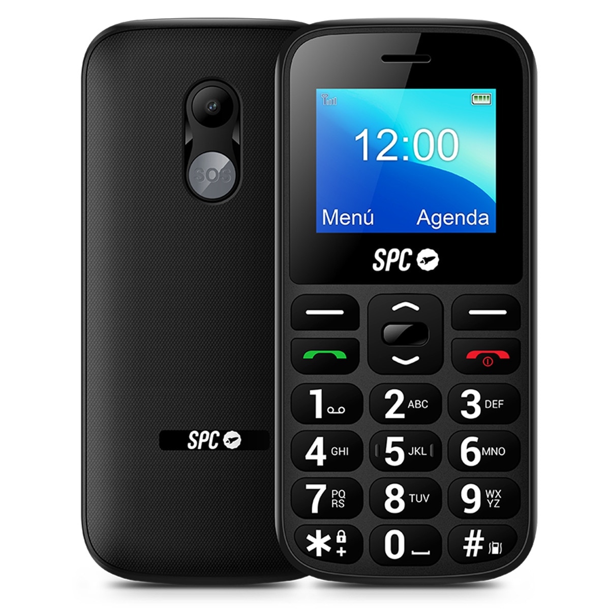 Imagen 0 de SPC Fortune 2 4G Senior Mobile tipo barra negro móvil libre (Reacondicionado A estrenar) Negro