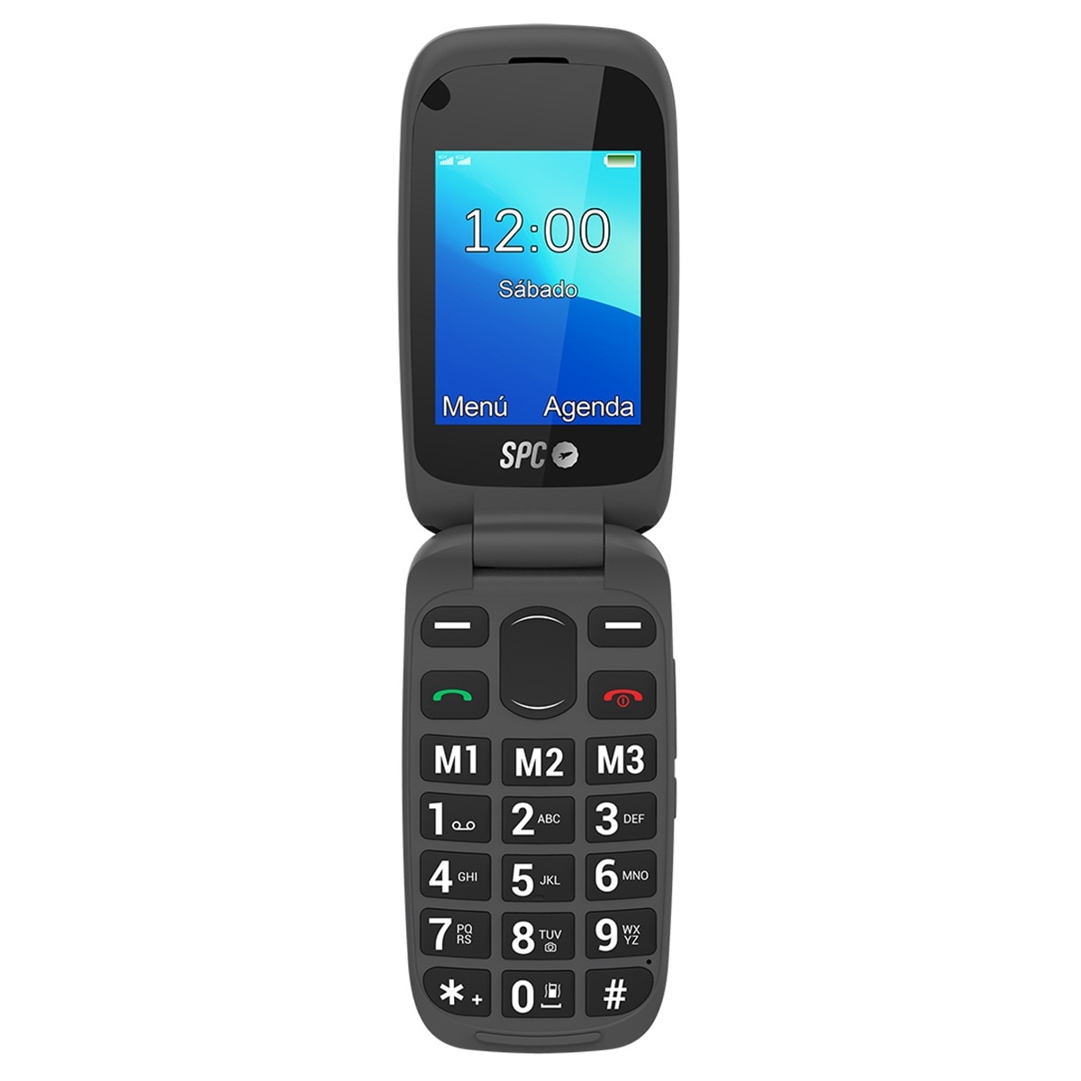 SPC Harmony 4G Senior Mobile tipo concha negro móvil libre (Reacondicionado Grado A) - Negro Negro-1