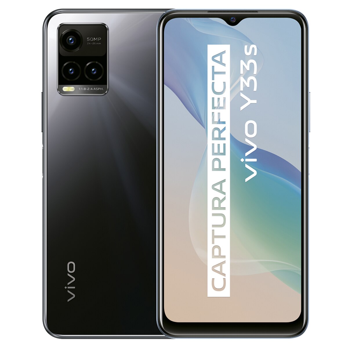 大容量128GB/RAM 8+4GB vivo Y33s SIMフリー ブラック 大容量128GB/RAM