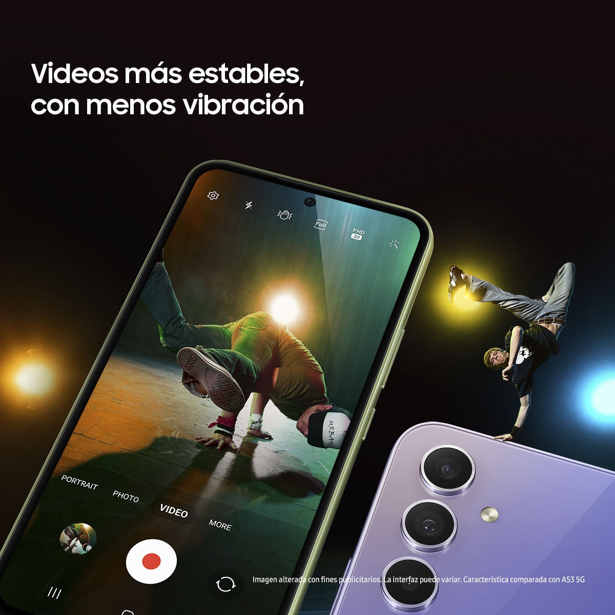 Samsung Galaxy A54 5G 8 GB + 256 GB móvil libre (Reacondicionado Grado C) Negro-4