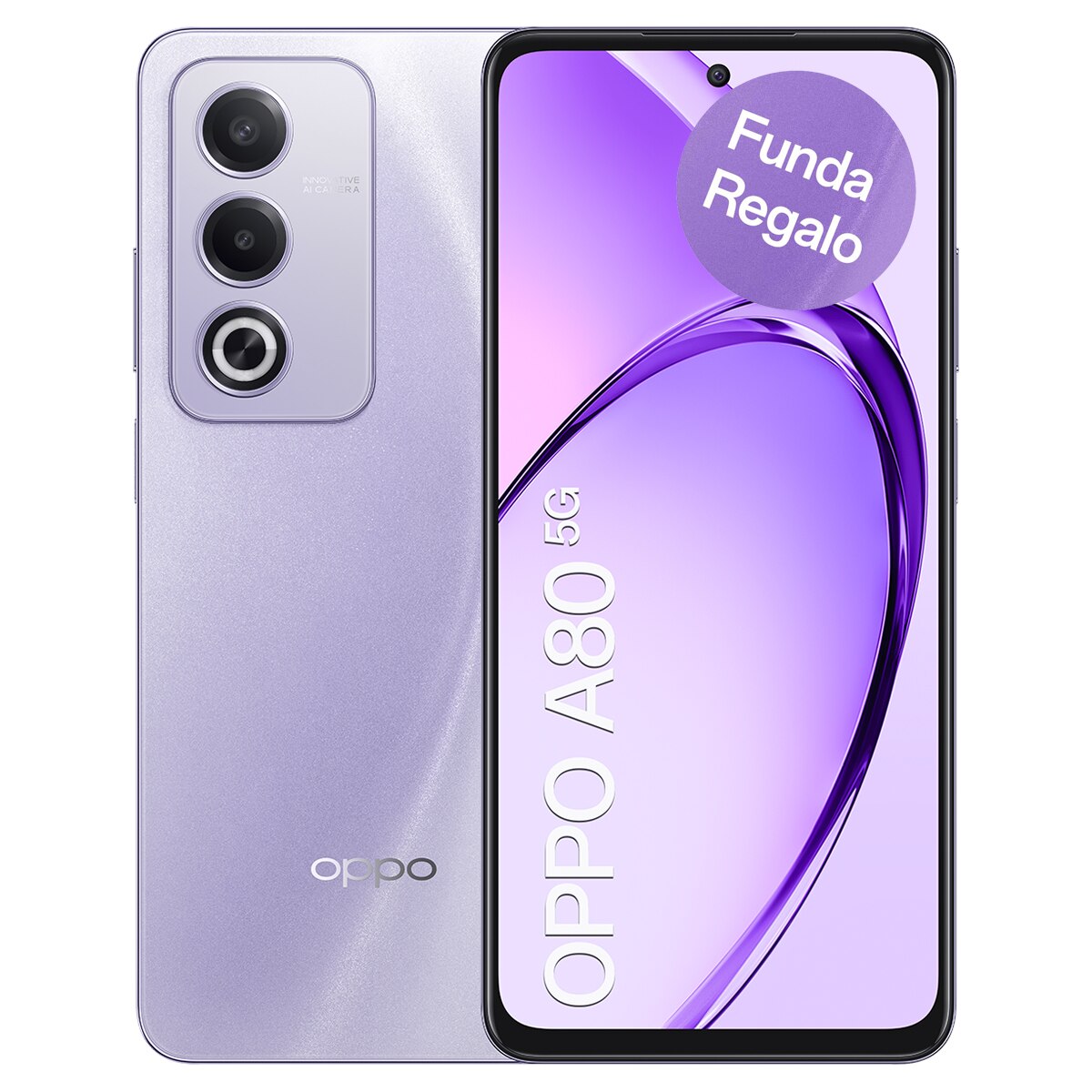 Oppo A80 5G 8GB + 256GB móvil libre + funda (Reacondicionado Grado D) · Oppo · El Corte Inglés — oferta en El Corte Inglés