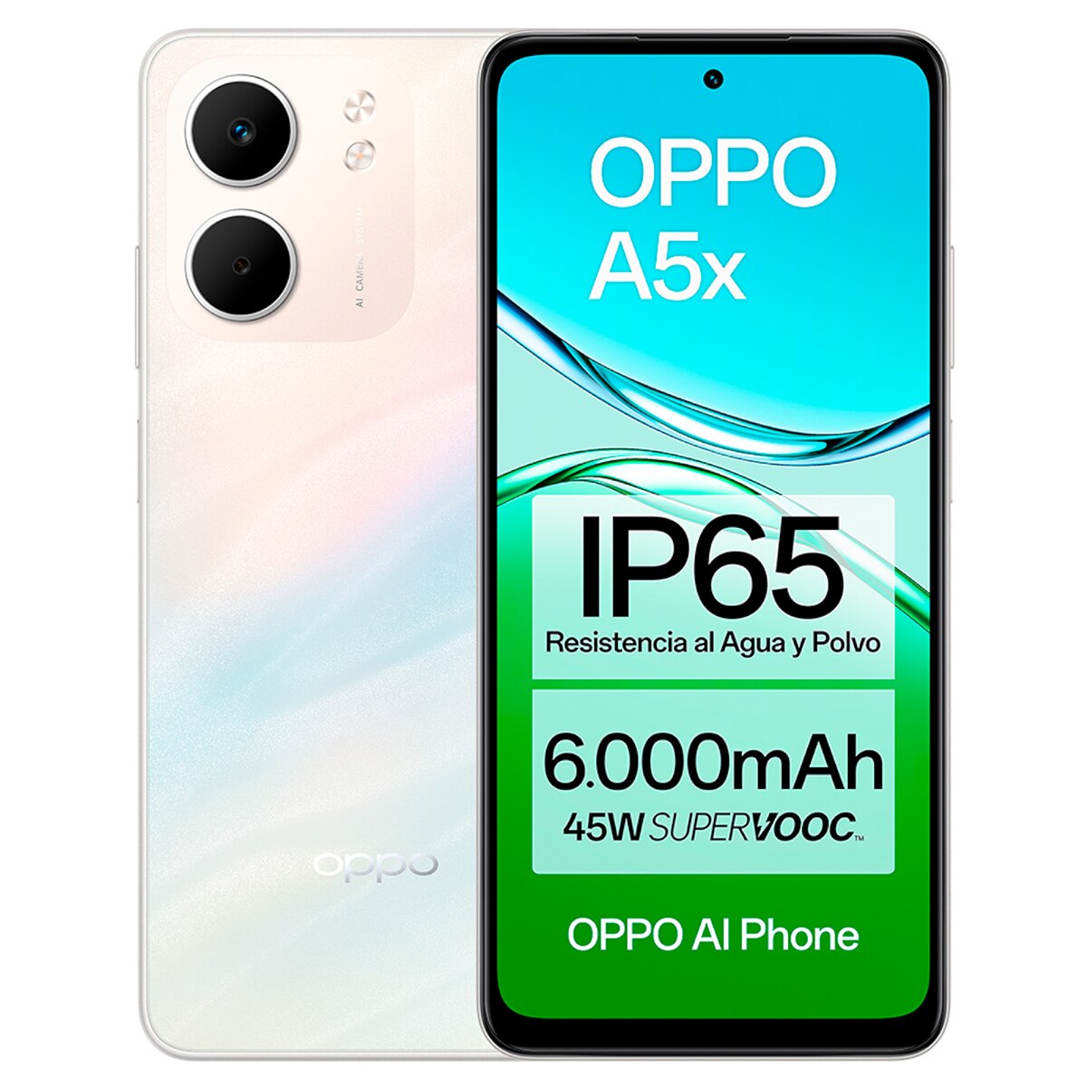 OPPO A5X 4GB + 128GB móvil libre (Reacondicionado Grado A) Blanco