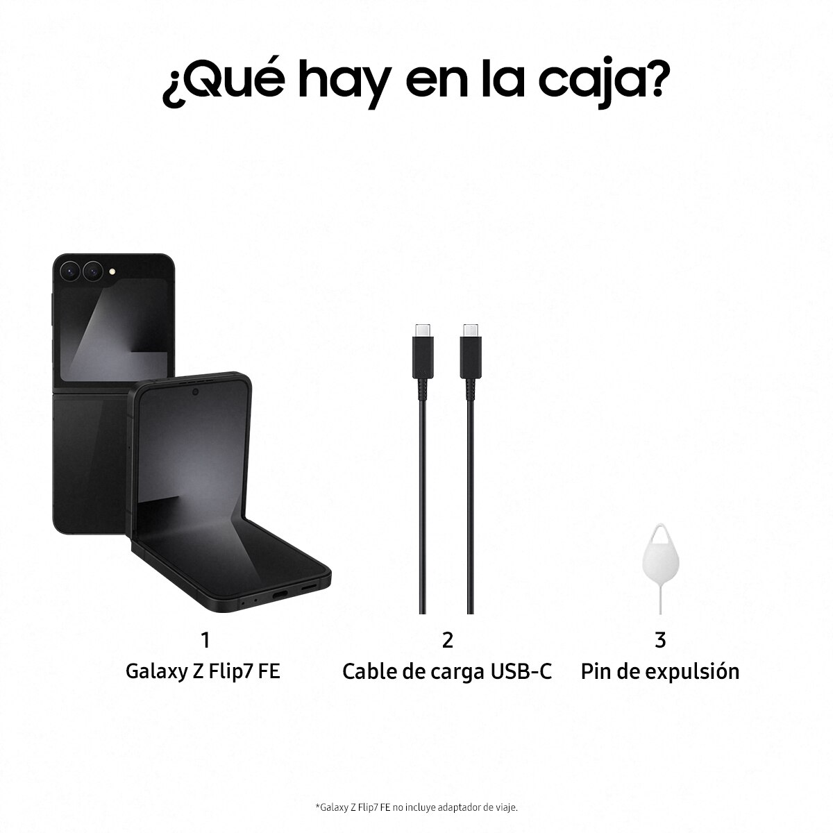 Samsung Galaxy Z Flip7 FE 8GB + 256GB móvil libre (Reacondicionado Grado A) - Negro 256 GB + 8 GB RAM Negro-5