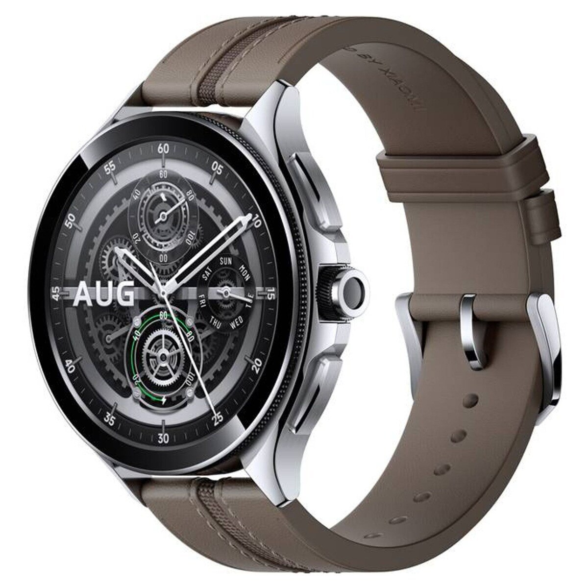 Recondicionado - Grade B - SmartWatch Xiaomi Watch 2 Pro Bluetooth com Bracelete em Pele - Castanho Prata-3